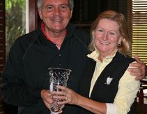 Mike Boss and 2013 Ladies' Club Champion, Linda McMillan